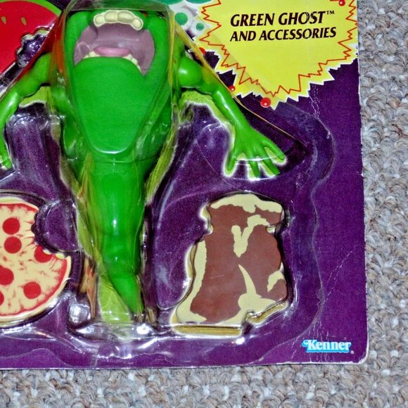 1986 Kenner Ghostbusters Slimer Green Ghost New MOC UK Version - Picture 5 of 12
